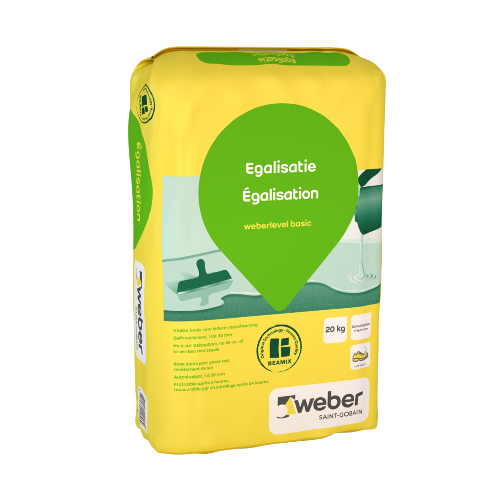 PACKSHOT_EGALISATIE 20KG egalisatie weberlevel basic